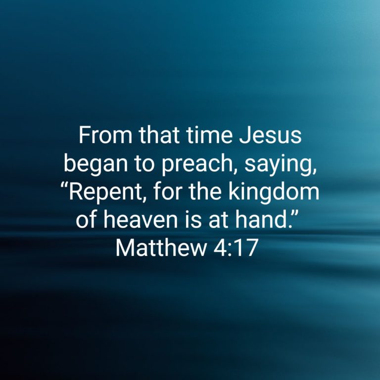 Family Time – Matthew 4:17